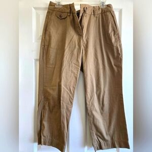Lands End cropped khaki pants 12